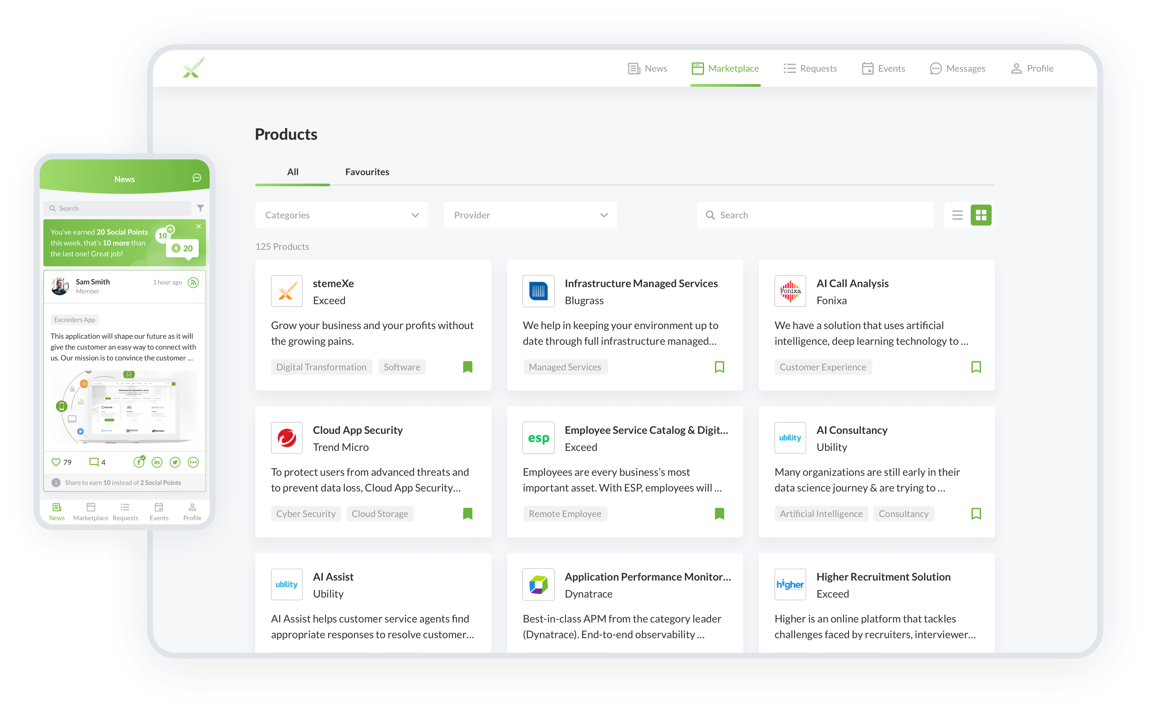 UX/UI Design for IT Solutions Marketplace