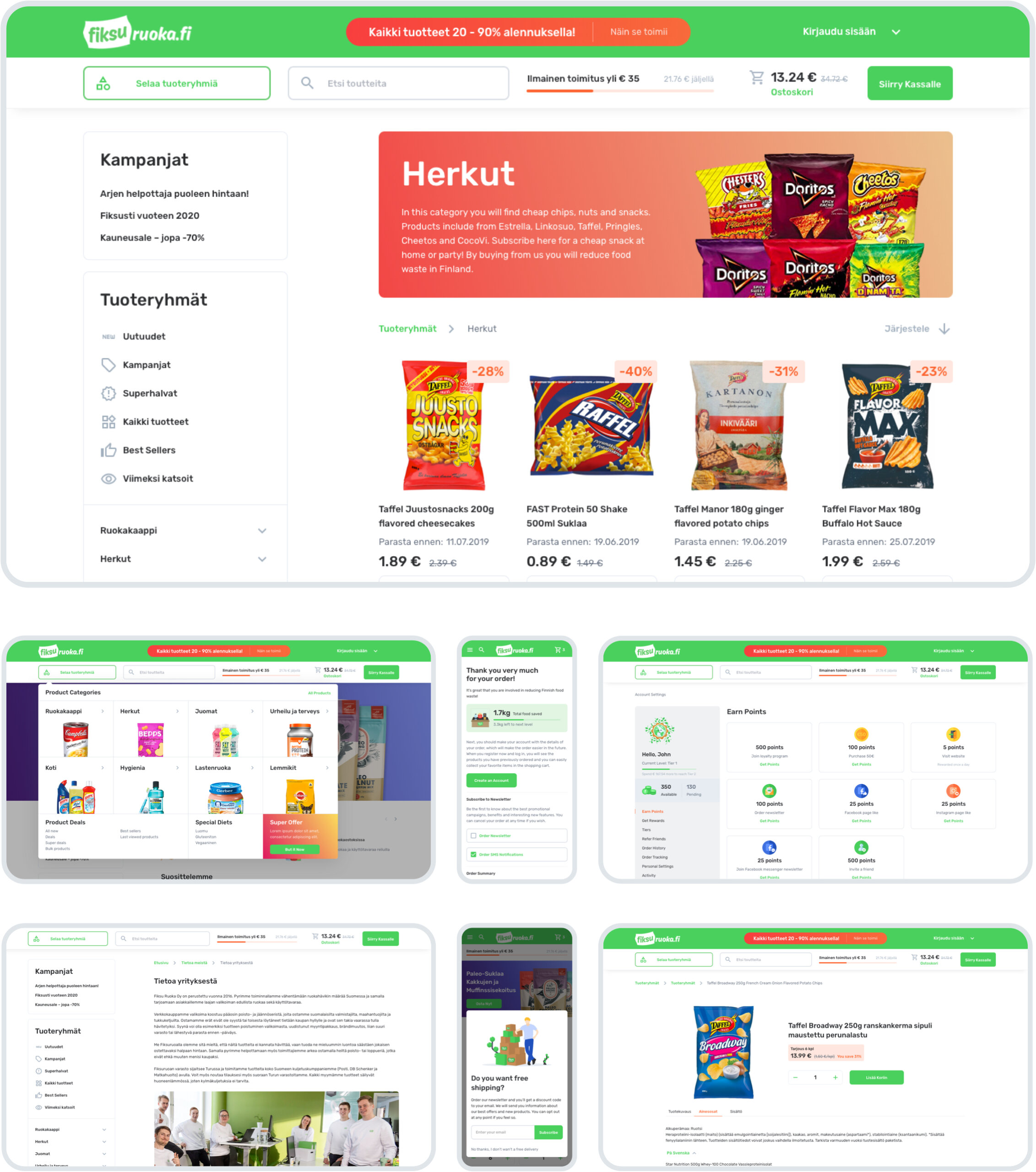 UX/UI Design for E-Commerce Platform: UI Concept