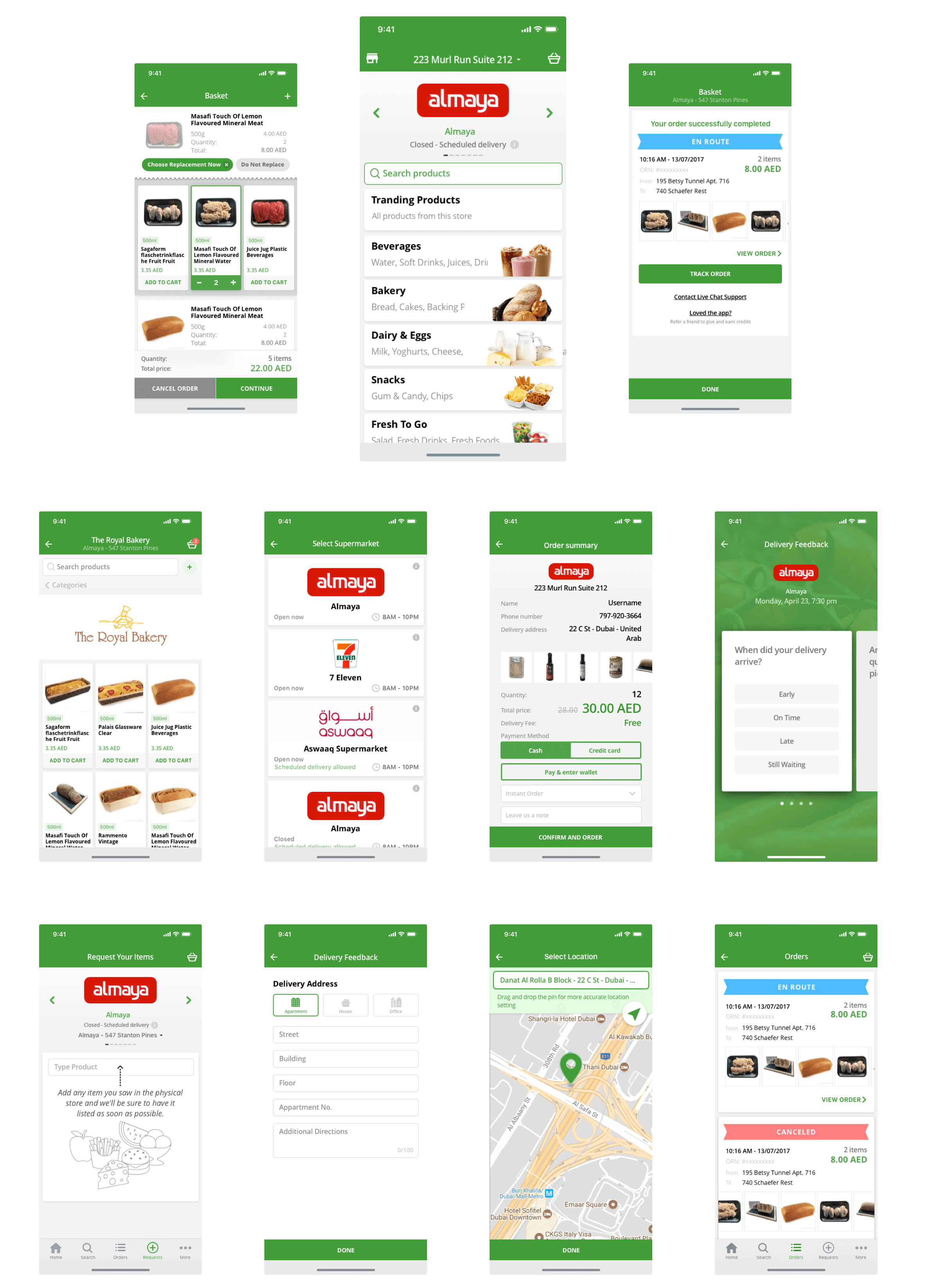 UX/UI Design for online grocery app: UI solutions