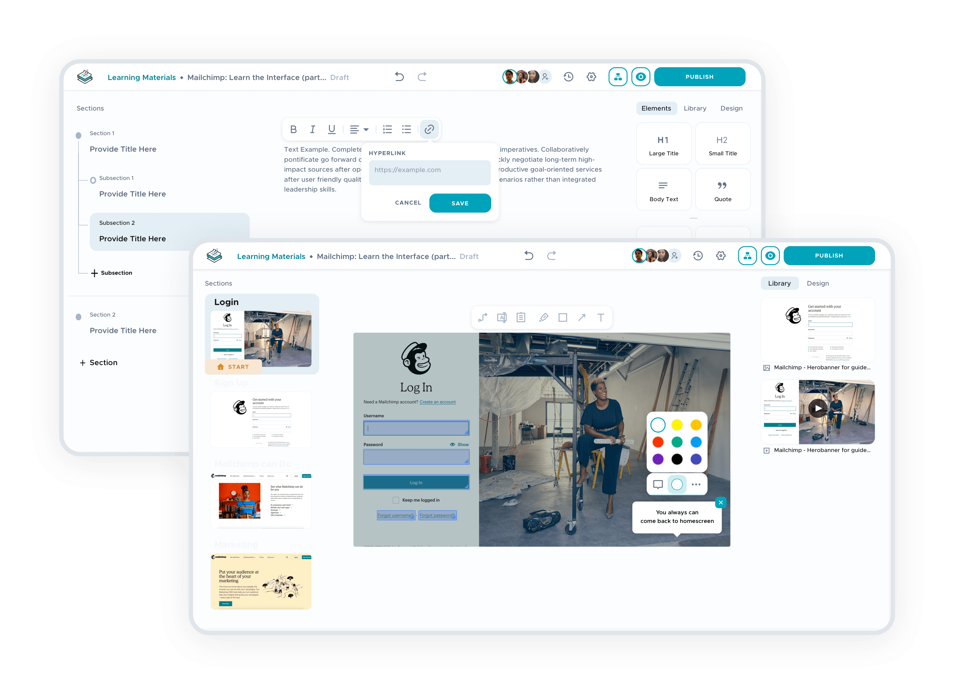 UX/UI Design for Interactive Training Tool