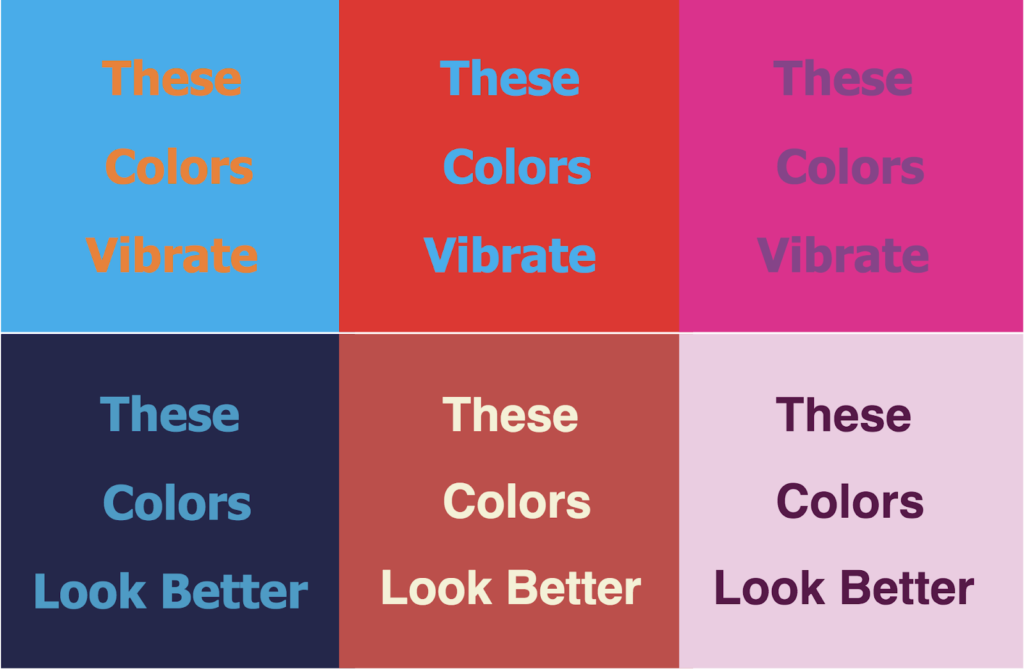 Choose colors wisely