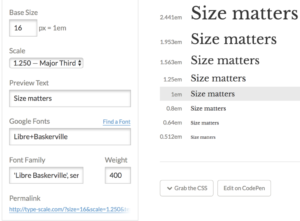 Importance of size in accessibility