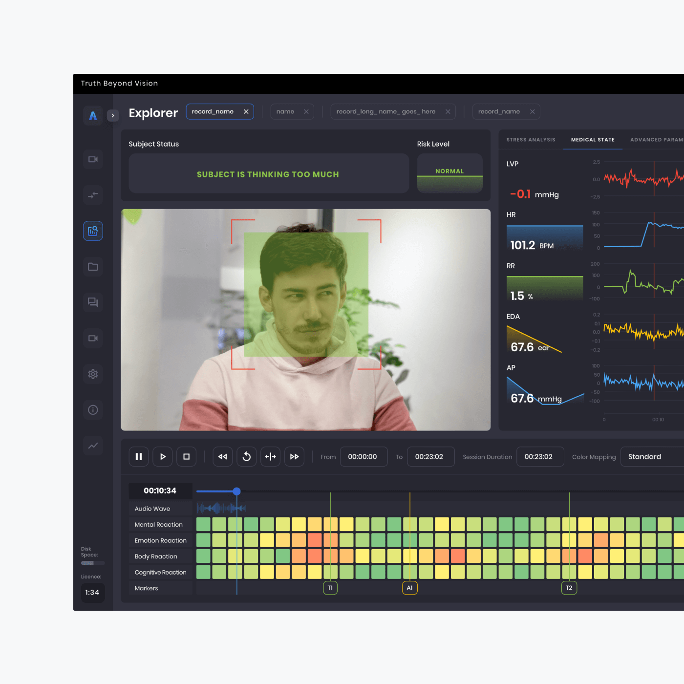 UX/UI Design for a Desktop Lie Detector Software