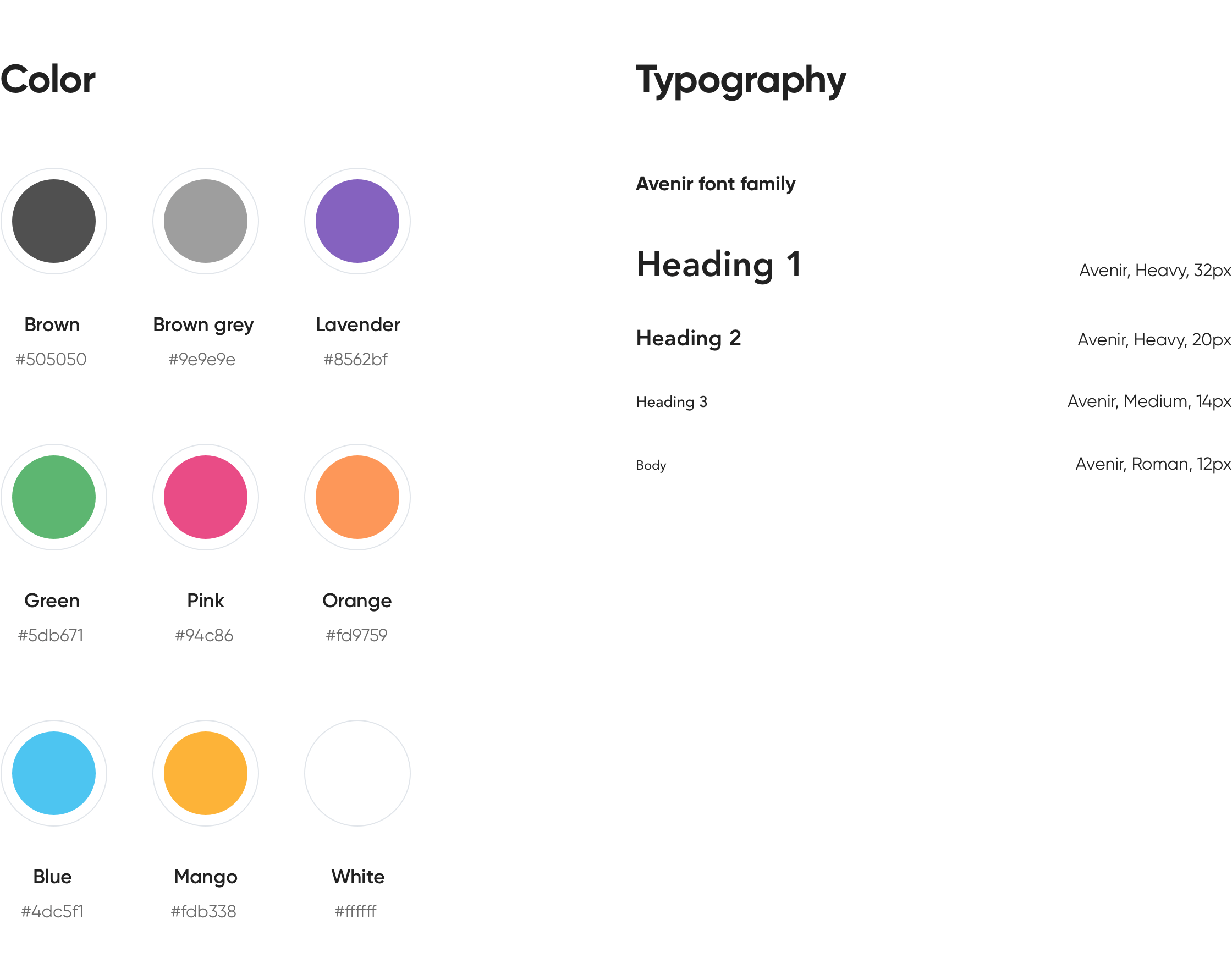 UX/UI Design for a hardware solution: Color and Typography