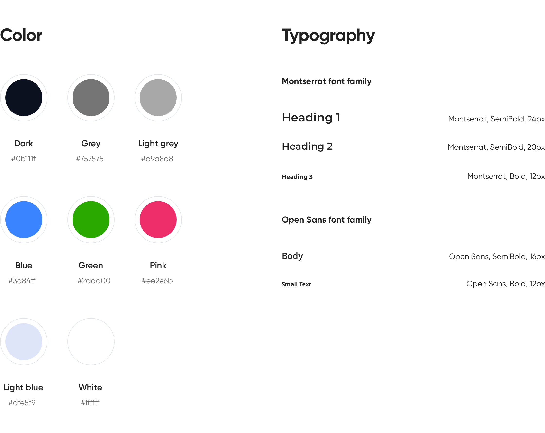 UX/UI Design for smart home monitoring system: Color and Typography